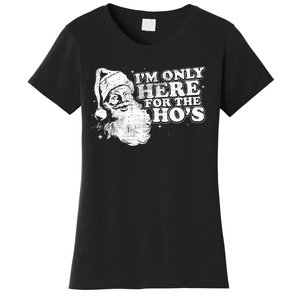 Funny Retro Christmas Santa IM Only Here For The HoS Women's T-Shirt