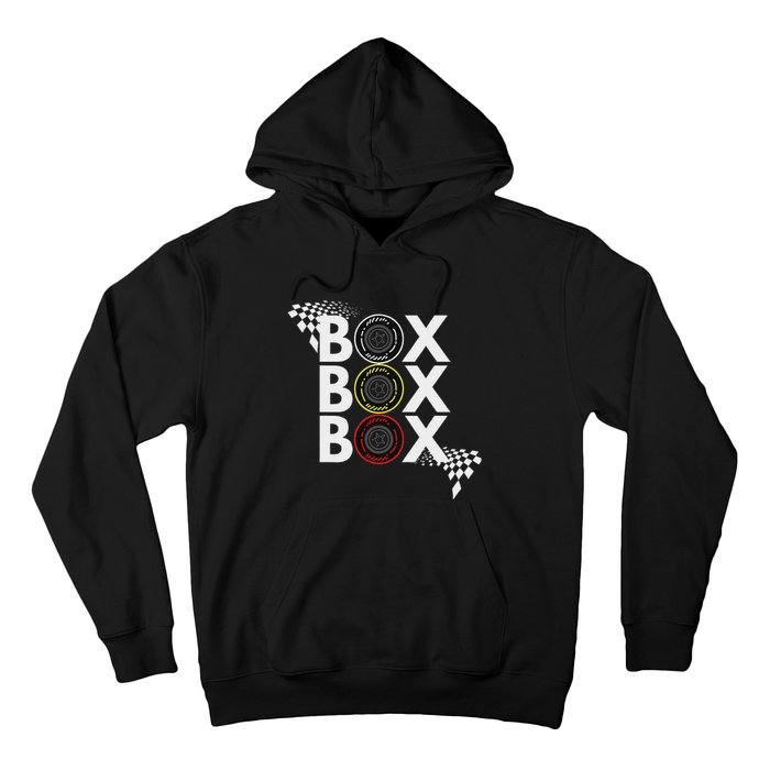 Formula Racing Car Box Box Box Radio Call To Pitbox Car Race Hoodie