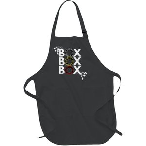 Formula Racing Car Box Box Box Radio Call To Pitbox Car Race Full-Length Apron With Pockets