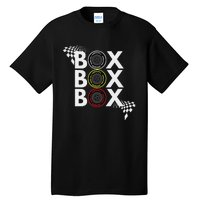 Formula Racing Car Box Box Box Radio Call To Pitbox Car Race Tall T-Shirt