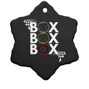 Formula Racing Car Box Box Box Radio Call To Pitbox Car Race Ceramic Star Ornament