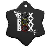 Formula Racing Car Box Box Box Radio Call To Pitbox Car Race Ceramic Star Ornament