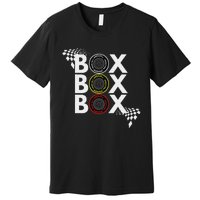 Formula Racing Car Box Box Box Radio Call To Pitbox Car Race Premium T-Shirt