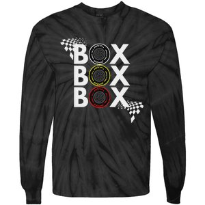 Formula Racing Car Box Box Box Radio Call To Pitbox Car Race Tie-Dye Long Sleeve Shirt