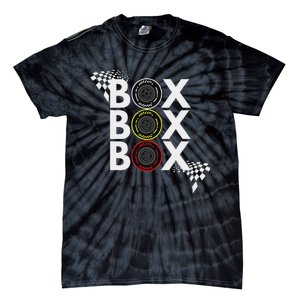 Formula Racing Car Box Box Box Radio Call To Pitbox Car Race Tie-Dye T-Shirt