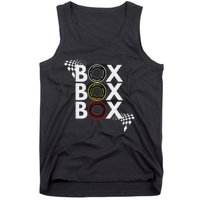 Formula Racing Car Box Box Box Radio Call To Pitbox Car Race Tank Top