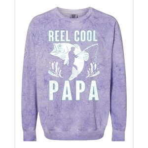 Fisher Reel Cool Papa Fishing Cute Gift Colorblast Crewneck Sweatshirt