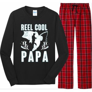 Fisher Reel Cool Papa Fishing Cute Gift Long Sleeve Pajama Set