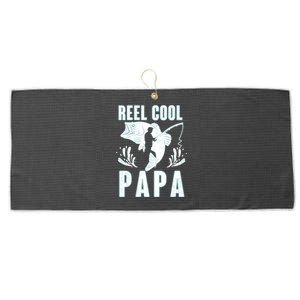 Fisher Reel Cool Papa Fishing Cute Gift Large Microfiber Waffle Golf Towel