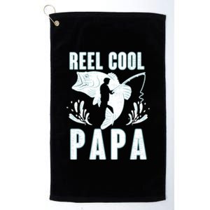 Fisher Reel Cool Papa Fishing Cute Gift Platinum Collection Golf Towel