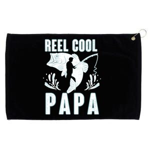 Fisher Reel Cool Papa Fishing Cute Gift Grommeted Golf Towel