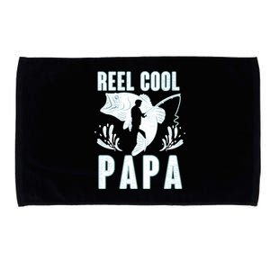 Fisher Reel Cool Papa Fishing Cute Gift Microfiber Hand Towel