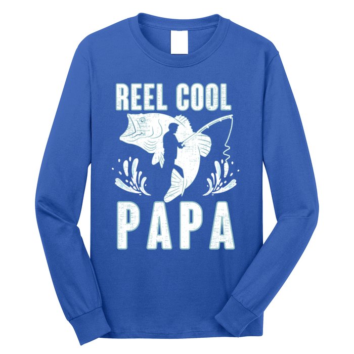 Fisher Reel Cool Papa Fishing Cute Gift Long Sleeve Shirt