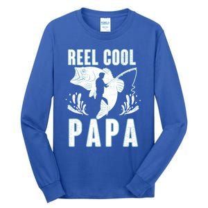 Fisher Reel Cool Papa Fishing Cute Gift Tall Long Sleeve T-Shirt