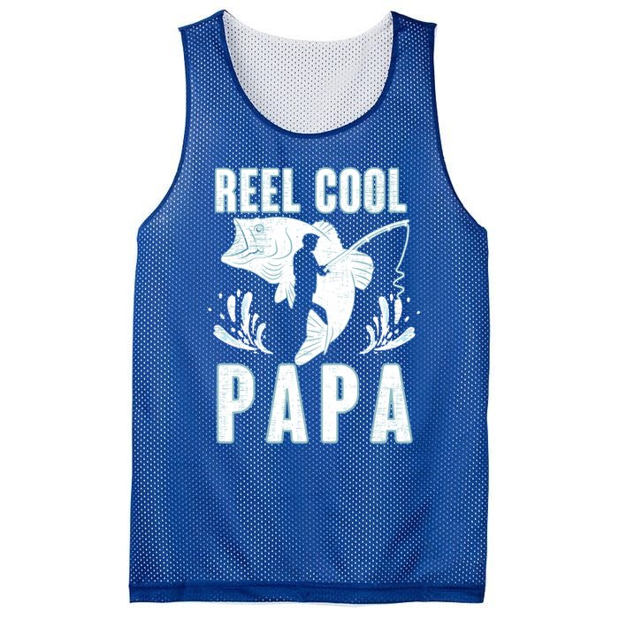 Fisher Reel Cool Papa Fishing Cute Gift Mesh Reversible Basketball Jersey Tank