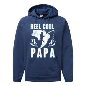 Fisher Reel Cool Papa Fishing Cute Gift Performance Fleece Hoodie