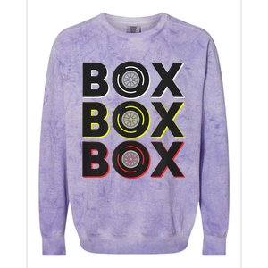 Formula Racing Car Box Box Box Radio Call To Pit Box Colorblast Crewneck Sweatshirt