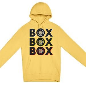 Formula Racing Car Box Box Box Radio Call To Pit Box Premium Pullover Hoodie