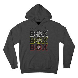 Formula Racing Car Box Box Box Radio Call To Pit Box Hoodie