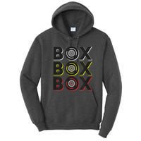 Formula Racing Car Box Box Box Radio Call To Pit Box Tall Hoodie