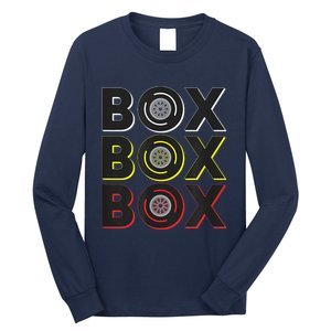 Formula Racing Car Box Box Box Radio Call To Pit Box Long Sleeve Shirt