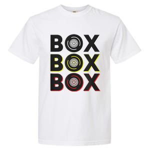 Formula Racing Car Box Box Box Radio Call To Pit Box Garment-Dyed Heavyweight T-Shirt