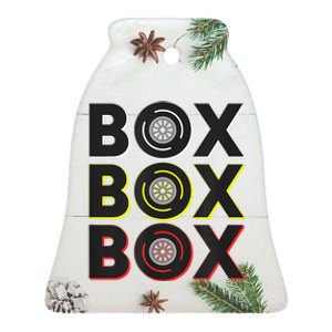 Formula Racing Car Box Box Box Radio Call To Pit Box Ceramic Bell Ornament