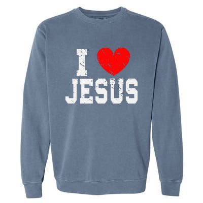 Faith Religious Christianity Jesus Lord Jesus Garment-Dyed Sweatshirt