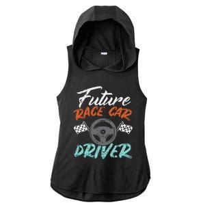 Future Race Car Driver Cute Racing Racer Ladies PosiCharge Tri-Blend Wicking Draft Hoodie Tank