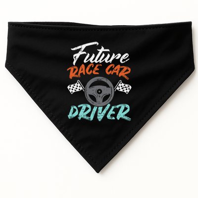 Future Race Car Driver Cute Racing Racer USA-Made Doggie Bandana