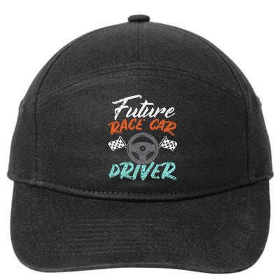 Future Race Car Driver Cute Racing Racer 7-Panel Snapback Hat