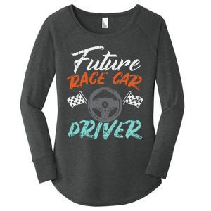 Future Race Car Driver Cute Racing Racer Women's Perfect Tri Tunic Long Sleeve Shirt