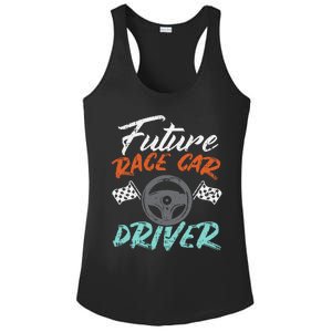 Future Race Car Driver Cute Racing Racer Ladies PosiCharge Competitor Racerback Tank