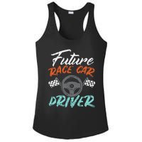 Future Race Car Driver Cute Racing Racer Ladies PosiCharge Competitor Racerback Tank