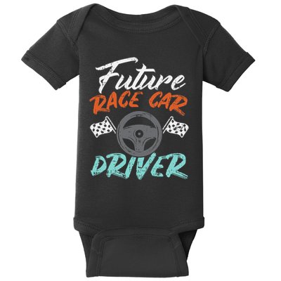 Future Race Car Driver Cute Racing Racer Baby Bodysuit