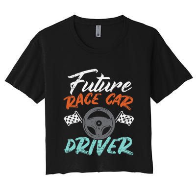 Future Race Car Driver Cute Racing Racer Crop Top