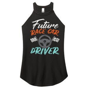 Future Race Car Driver Cute Racing Racer Women's Perfect Tri Rocker Tank