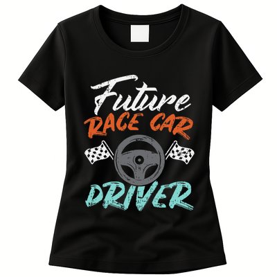 Future Race Car Driver Cute Racing Racer Womens T-Shirt