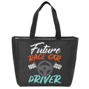 Future Race Car Driver Cute Racing Racer Zip Tote Bag