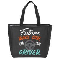 Future Race Car Driver Cute Racing Racer Zip Tote Bag