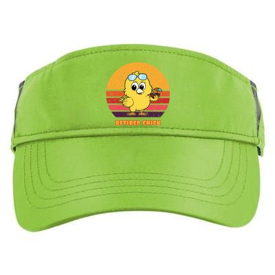 Funny Retired Chick Retro Sunset Retired Chick Gift Ideas Gift Adult Drive Performance Visor