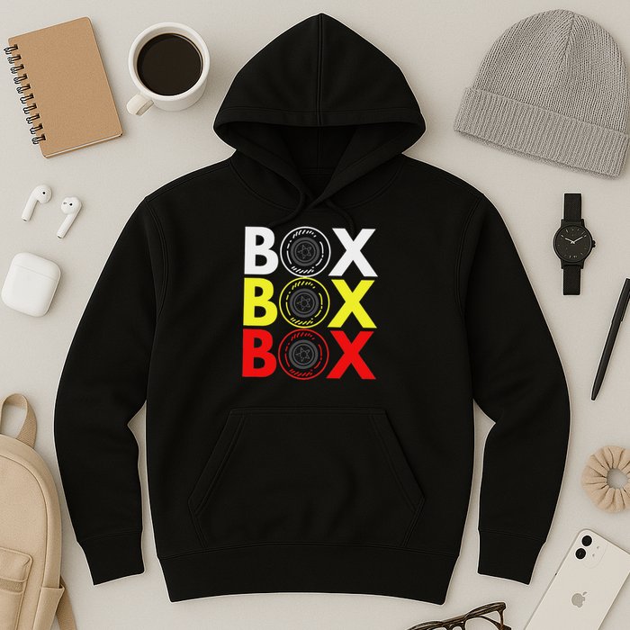 Formula Racing Car Box Box Box Radio Call To Pitbox Car Race Hoodie