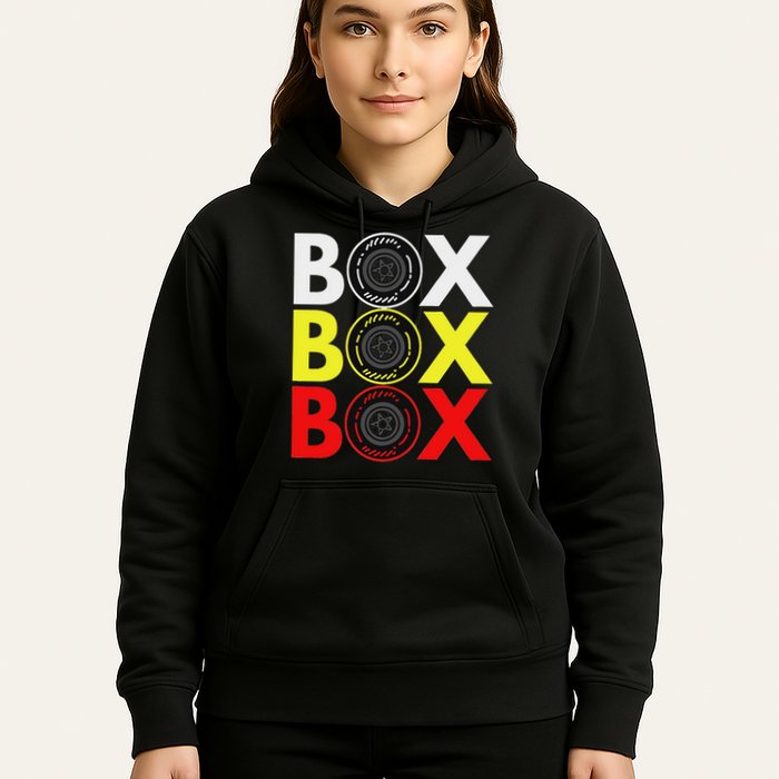 Formula Racing Car Box Box Box Radio Call To Pitbox Car Race Hoodie