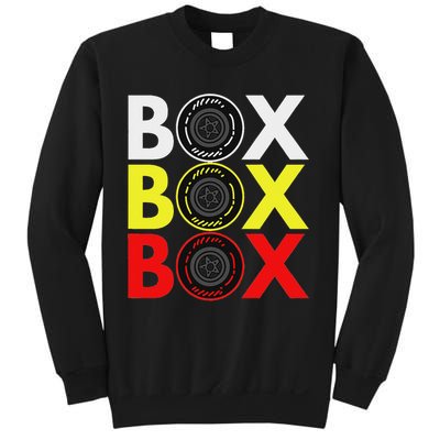 Formula Racing Car Box Box Box Radio Call To Pitbox Car Race Sweatshirt