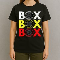 Formula Racing Car Box Box Box Radio Call To Pitbox Car Race T-Shirt
