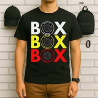 Formula Racing Car Box Box Box Radio Call To Pitbox Car Race T-Shirt