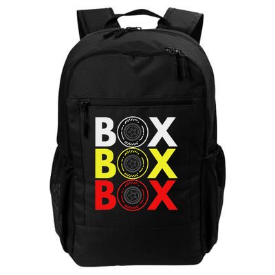 Formula Racing Car Box Box Box Radio Call To Pitbox Car Race Backpack