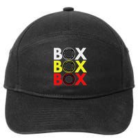 Formula Racing Car Box Box Box Radio Call To Pitbox Car Race 7-Panel Snapback Hat