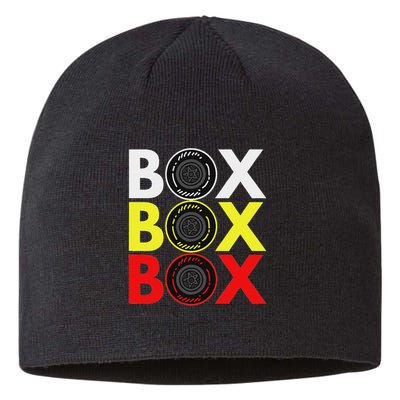 Formula Racing Car Box Box Box Radio Call To Pitbox Car Race Sustainable Beanie