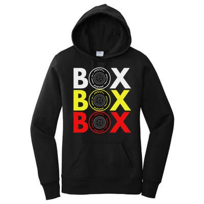 Formula Racing Car Box Box Box Radio Call To Pitbox Car Race Women's Pullover Hoodie